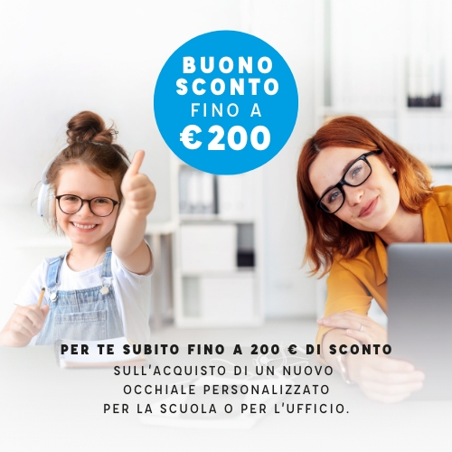 Buono sconto trattamento luce blu lenti occhiali da vista Forlini Optical